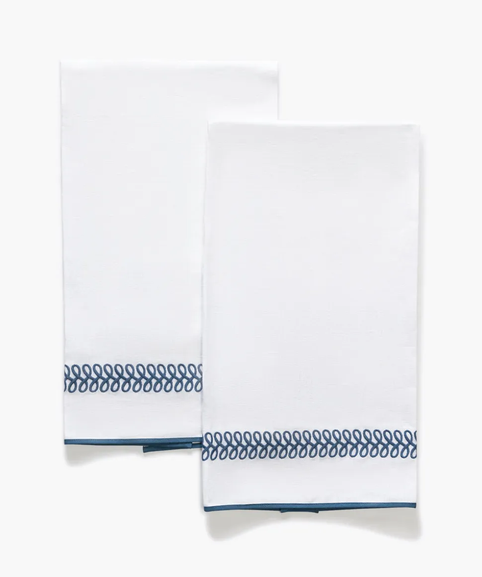Matouk Schumacher Astor Braid Guest Towels, Set of 2