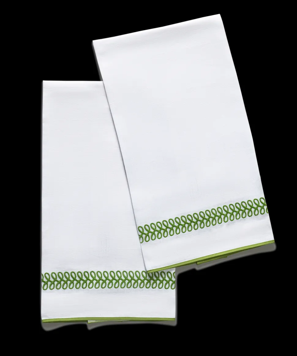 Matouk Schumacher Astor Braid Guest Towels, Set of 2