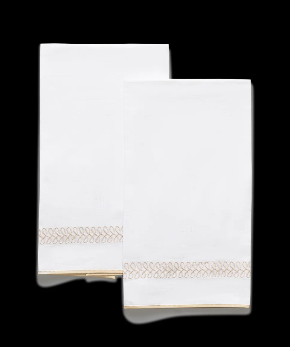 Matouk Schumacher Astor Braid Guest Towels, Set of 2