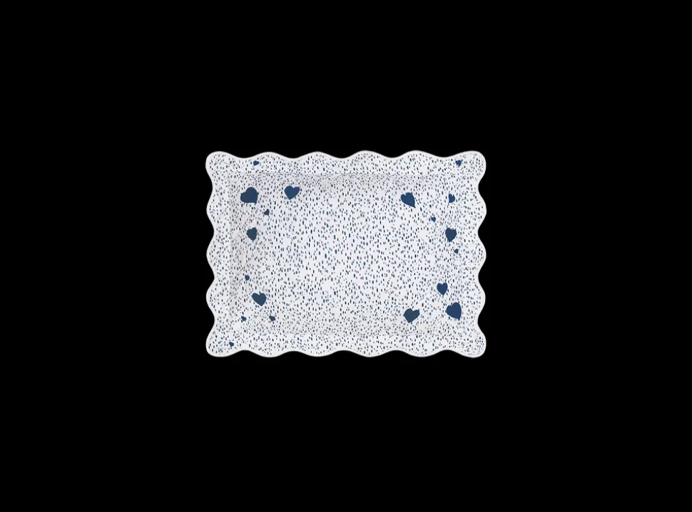 Matouk Schumacher Celine Hearts Mini Pillow