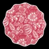 Matouk Schumacher Granada Circle Placemat in Scarlet, Set of 4