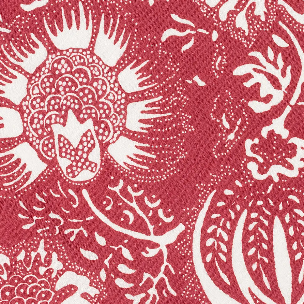 Matouk Schumacher Granada Circle Placemat in Scarlet, Set of 4