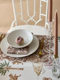 Matouk Schumacher Tiger Palm Tablecloth