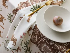 Matouk Schumacher Tiger Palm Tablecloth
