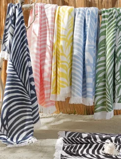 Matouk Schumacher Zebra Palm Beach Towel