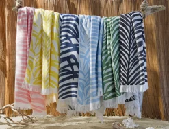Matouk Schumacher Zebra Palm Beach Towel