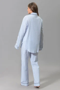 Matteo Pajama Set in Azure