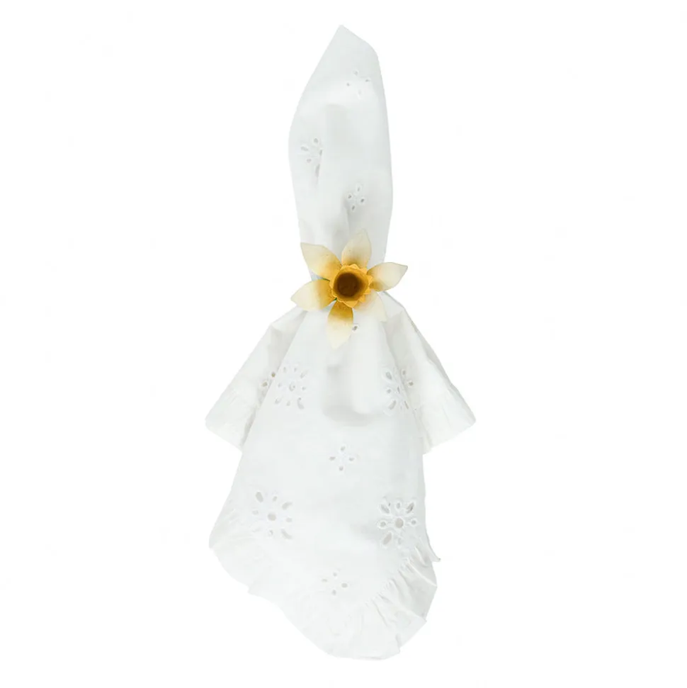 Meadow Walk Floral Napkin Ring Assorted, Set of 4 in Multi