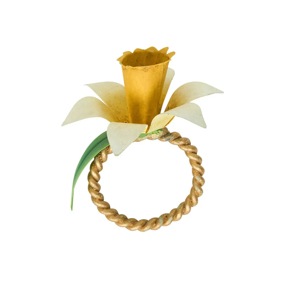 Meadow Walk Floral Napkin Ring Assorted, Set of 4 in Multi