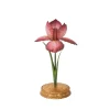 Meadow Walk Iris 9" Candlestick in Pink