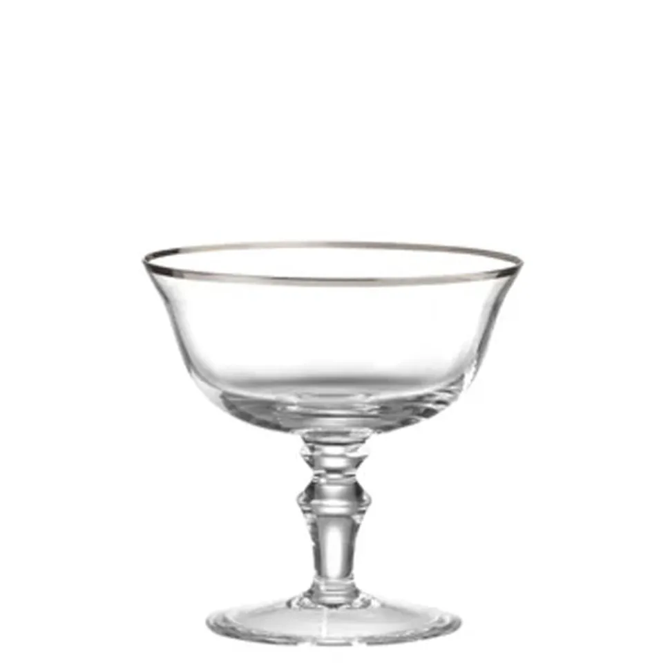 Medici Champagne Goblets Platinum Thread, Set of 2