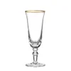 Medici Flute Goblets Gold Thread, Set of 2