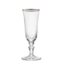 Medici Flute Goblets Platinum Thread, Set of 2