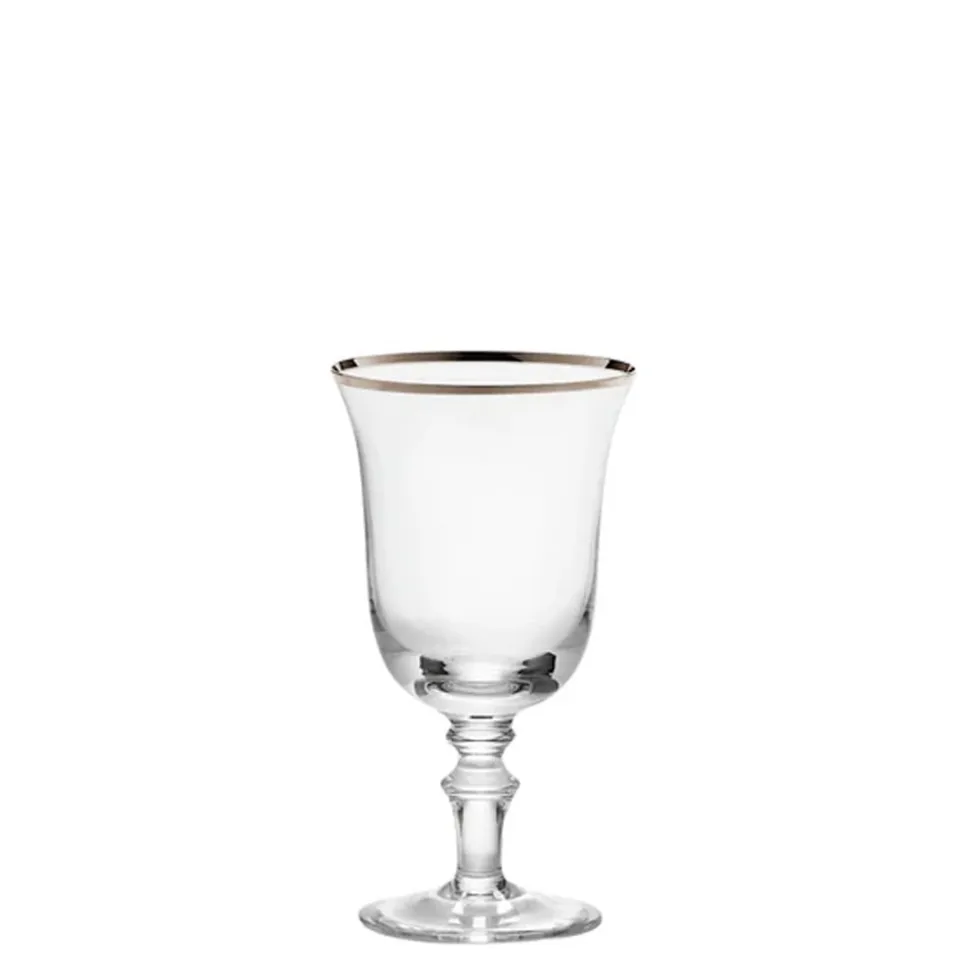 Medici Liquor Goblets Platinum Thread, Set of 2