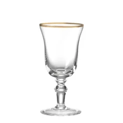 Medici Wine Goblets Gold Thread, Set of 2