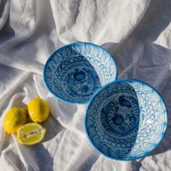 Medium Bowl With Hand Painted Designs