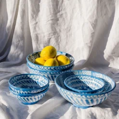 Medium Bowl With Hand Painted Designs