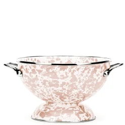 Medium Colander in Taupe Swirl