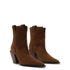 Memphis Suede Bootie in Pecan Brown