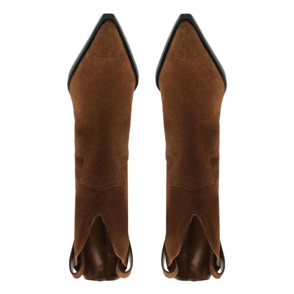 Memphis Suede Bootie in Pecan Brown