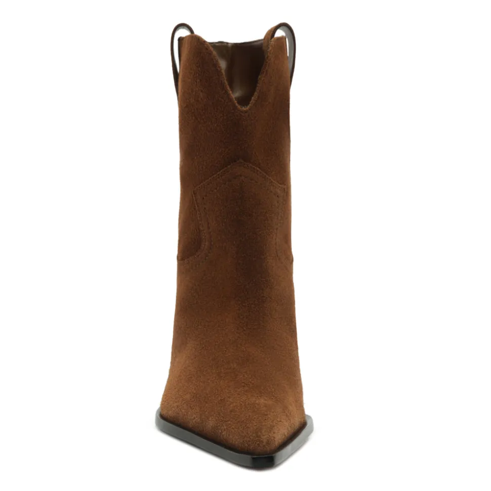 Memphis Suede Bootie in Pecan Brown