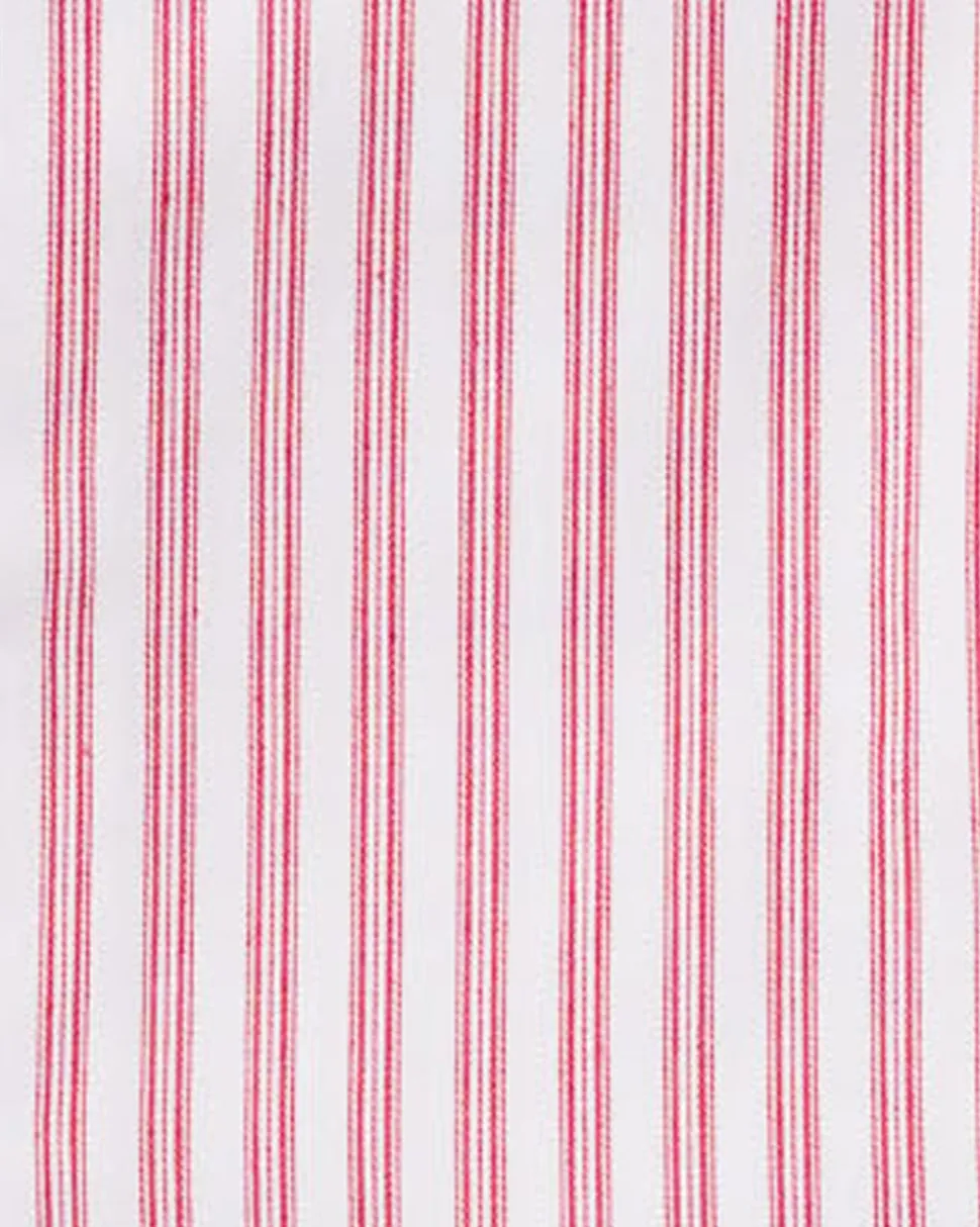 Men’s Antique Red Ticking Pajama Set