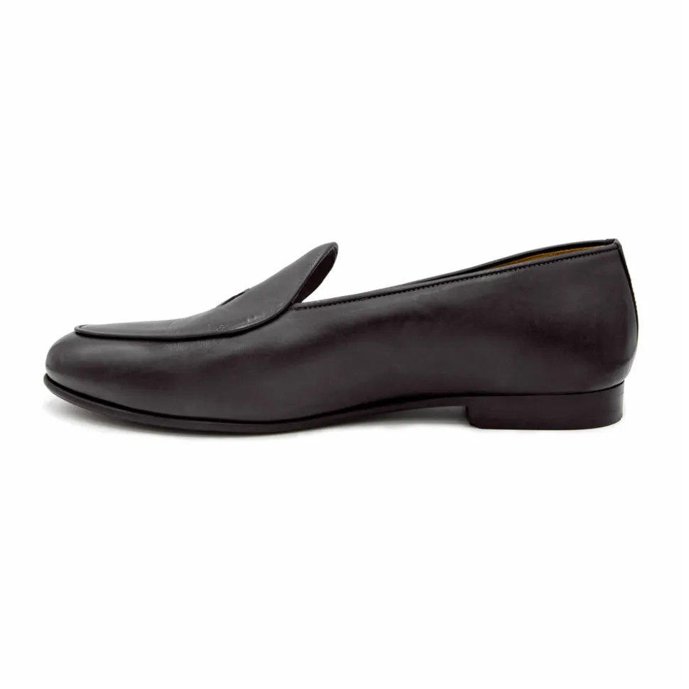 Men’s Black Leather Milano Loafer