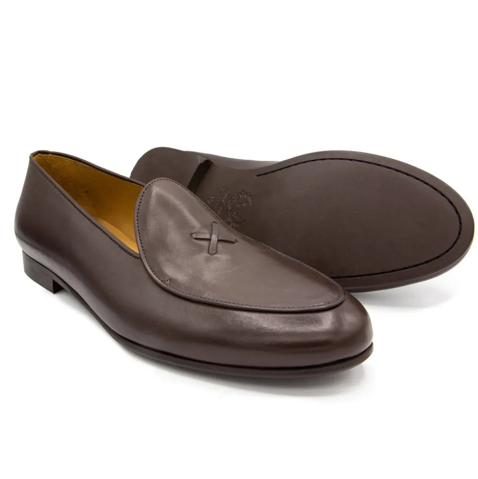 Men's Brown Leather Milano Loafer
