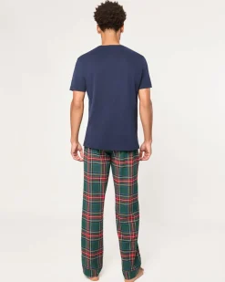 Men’s Brushed Twill Pajama Pants in Kensington Tartan