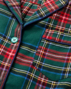 Men’s Brushed Twill Pajama Set in Kensington Tartan