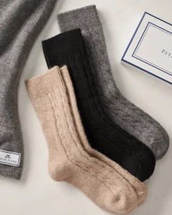Men’s Cashmere Socks in Dark Grey