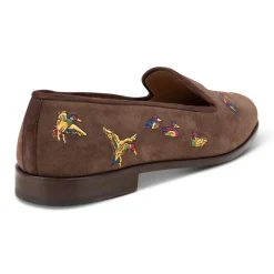 Men’s Flock Espresso Suede Slipper