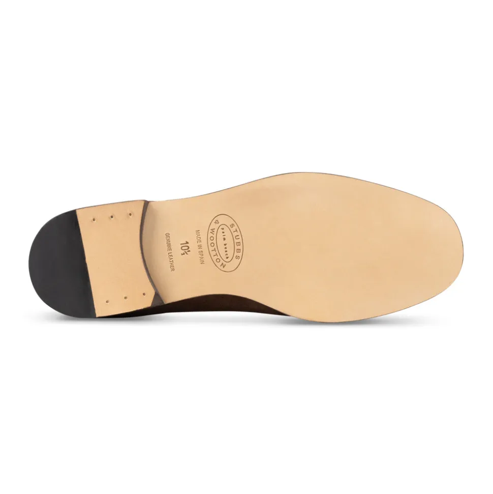 Men’s Flock Espresso Suede Slipper