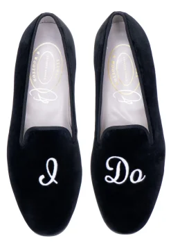 Men's I Do Black Private Stock Slipper