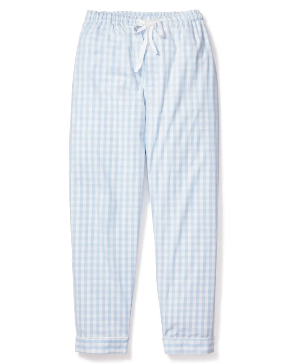 Men’s Light Blue Gingham Pants