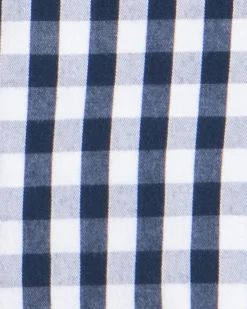 Men’s Navy Gingham Robe