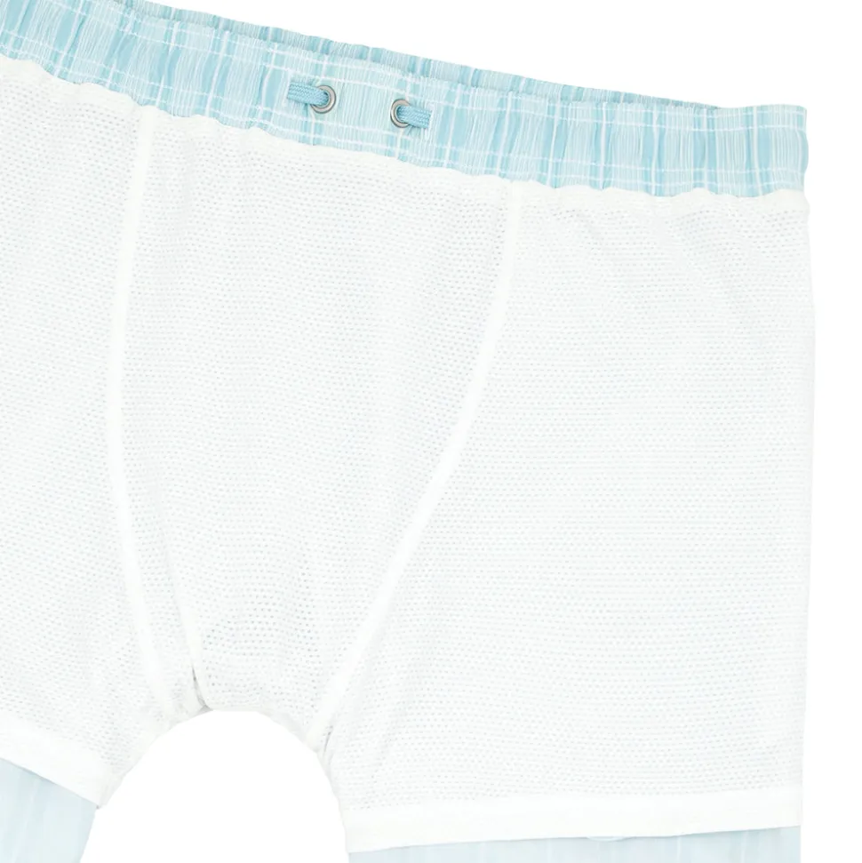 Men's Pacific Bue Stripe Classic Boardie