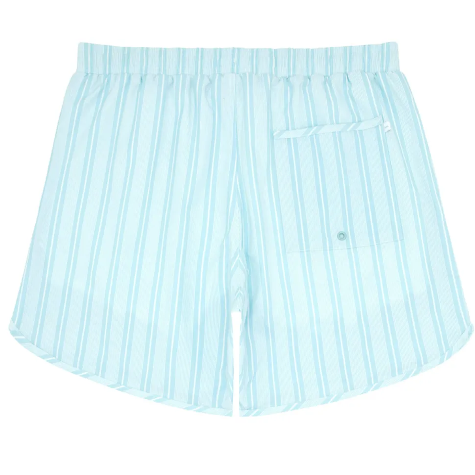 Men's Pacific Bue Stripe Classic Boardie