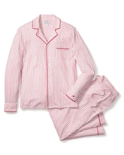 Men’s Pima Pajama Set in Antique Red Ticking