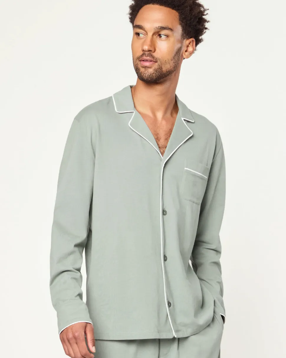 Men’s Pima Pajama Set in Sage