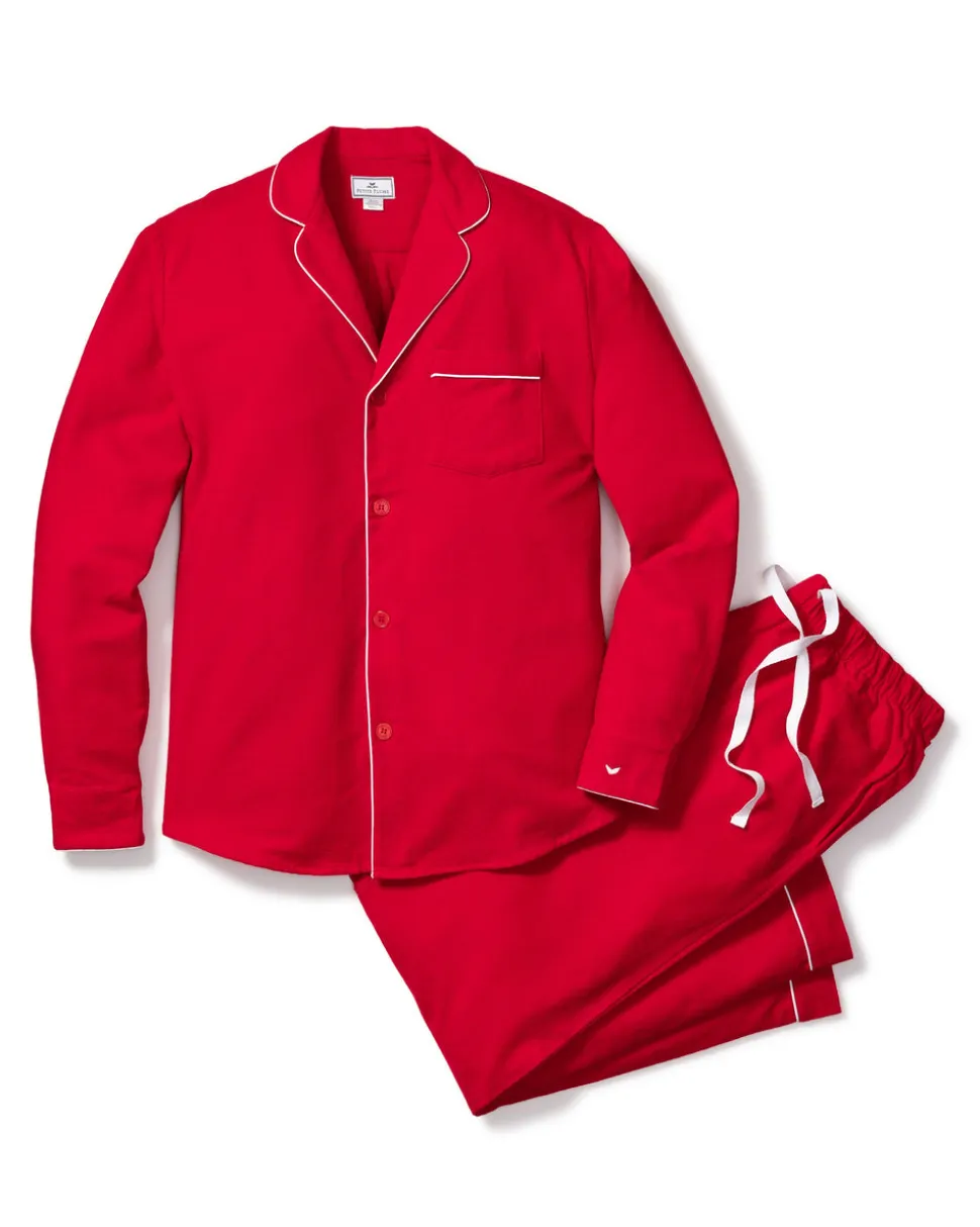 Men’s Red Flannel Classic Pajama Set
