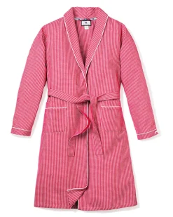 Men’s Red Mini-Gingham Robe