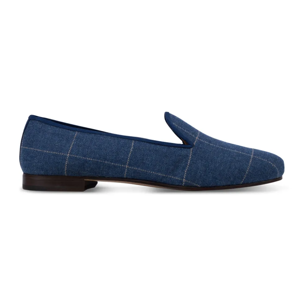 Men’s Sartorial Navy Tweed Slipper
