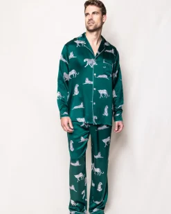 Men’s Silk Pajama Set in Panthère de Luxe