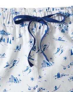 Men’s Twill Pajama Pants in Chalet Toile