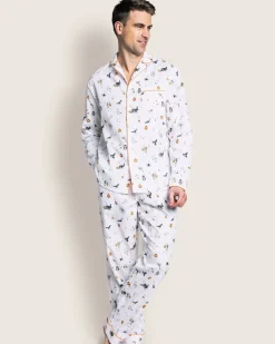 Men’s Twill Pajama Set in Trick or Treat