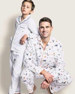 Men’s Twill Pajama Set in Trick or Treat