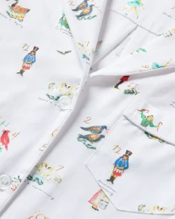 Men's Twill Pajama Set in 12 Days of Christmas