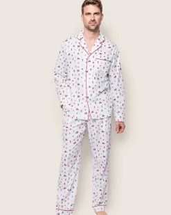 Men’s Twill Pajama Set in Winter Nostalgia
