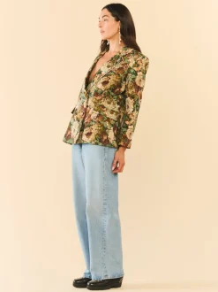 Meredith Blazer in Flora Floral Jacquard